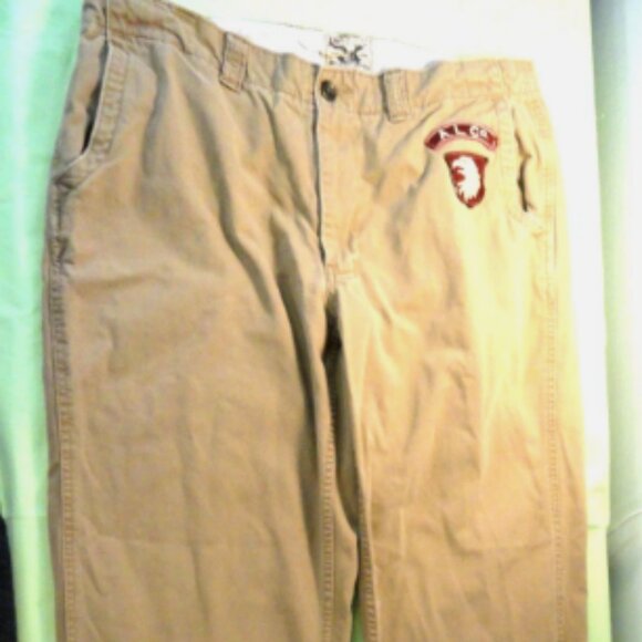 AMERICAN LIVING w/101ST AIRBORNE DESIGNER SCREAMING EAGLE 36x30 PANTS LD 6535 - Picture 1 of 13